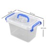 Eudokky Mini Storage Boxes with Lids, 1.8 L Plastic Transparent