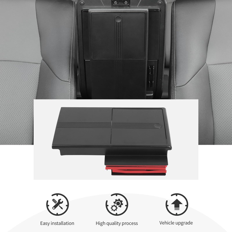 CheroCar Armrest Pad Storage Box Insert Hidden Center Console Tray