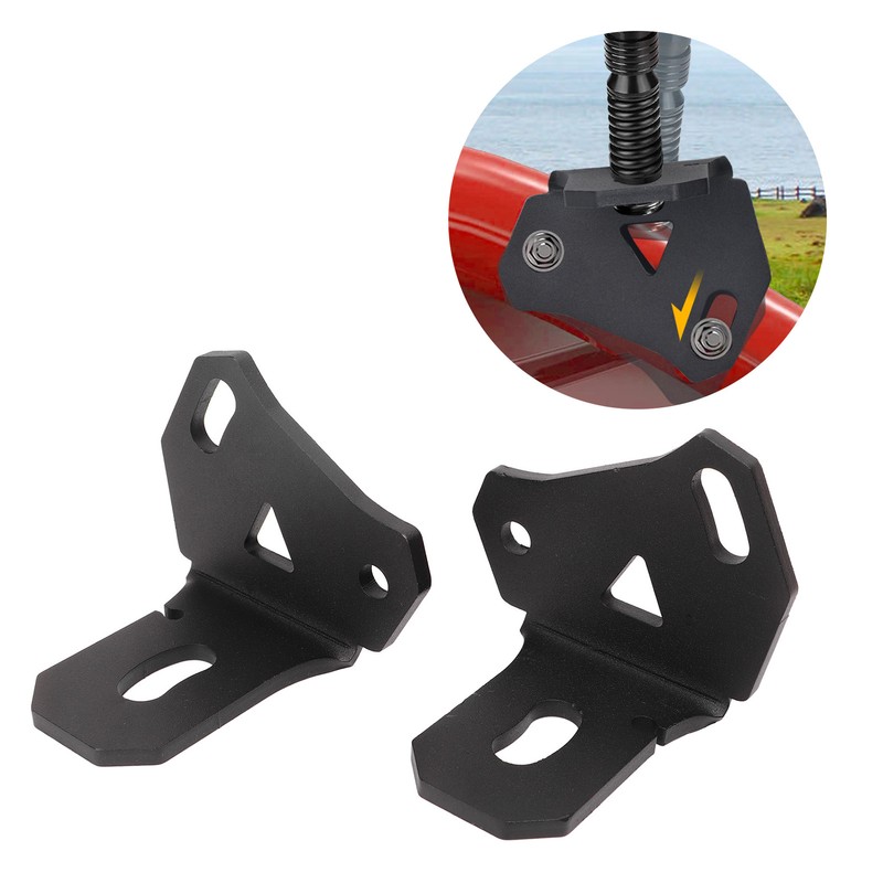 2 Pcs Whip Light Flag Mount Rear Pillar Antenna Mounting