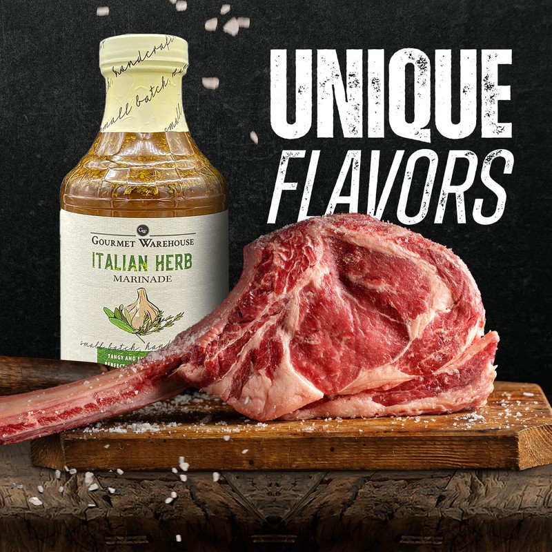 Gourmet Warehouse Small Batch Italian Herb Marinade Made With Natural