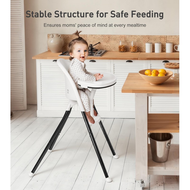 Funny Supply 3-in-1 Foldable High Chair, Portable & Convertible Baby