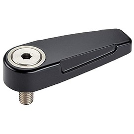 HALDER 24100.0102 Rotary Latch, Black, d1 = M6