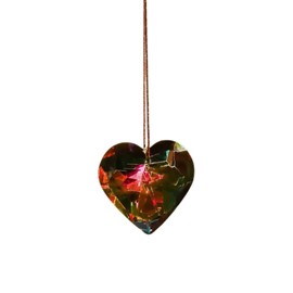QWQJ 4.5cm Crystal Heart Prism Suncatchers Window Sun Catchers Door Porch Hanging Decorations Rainbows Maker Pendant
