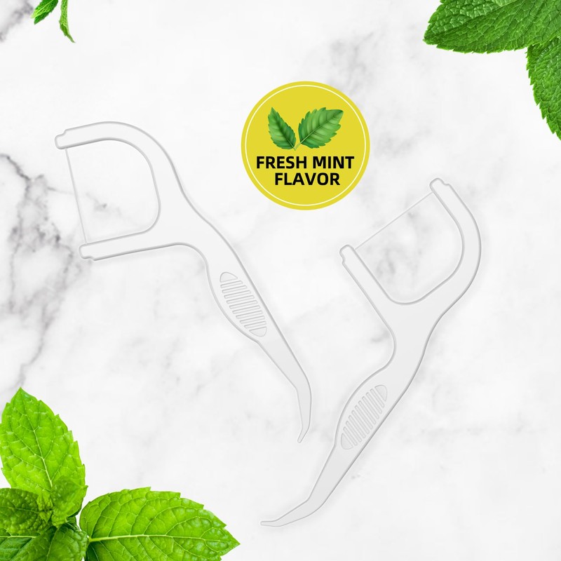 VINSULLA Professional Clean Flossers, Toothpick, Extra Strong Floss Picks, 150