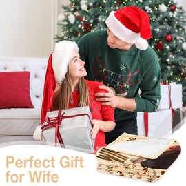 CAPRIFIC for Her Throw Blanket 150x130CM，Wife Birthday Gifts, for Wife From Husband, Wedding for Wife, Women Gifts（Yellow）