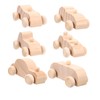 UPKOCH Pack of 6 Graffiti Car Mini Wooden Cars Small