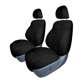 FH Group Custom Fit Seat Covers for 2019-2023 Hyundai Santa Fe, Front Set Black Ultraflex Neoprene Car Seat Covers, Waterproof Automotive Seat Covers, Hyundai Accessories
