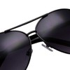 grinderPUNCH XL Extra Large All Black Aviator Sunglasses 62mm Dark