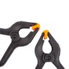 Blackspur 2X Black 114mm Heavy-Duty Spring Clamps - Large Plastic