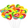 Snacktery Heart Lollipops - 24 Heart-Shaped Valentines Lollipops - Rainbow