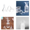 CAASFOOY Clear Mini Funnels 40 Pieces in 4 Sizes Polypropylene