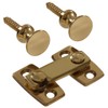 Hillman 852973 Solid Brass Shutter Bar Kit- Bright Brass Finish
