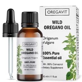 Wild Oregano Oil Organic - 100% Pure Undiluted Organic Wild Oregano Oil with 86-90% Carvacrol, Immune Support - Plant-Based, Herbal Supplement - Vegan, Non GMO, Gluten Free, 1fl.oz/30ml