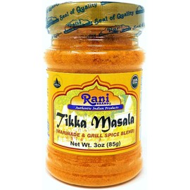 Rani Tikka Masala Indian 7-Spice Blend 3oz (85g) ~ All Natural, Salt-Free | Vegan | No Colors | Gluten Free Ingredients | NON-GMO