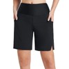 BALEAF Women's Long Knee-Length Quick-Drying Swimming Trunks UV Protection UPF