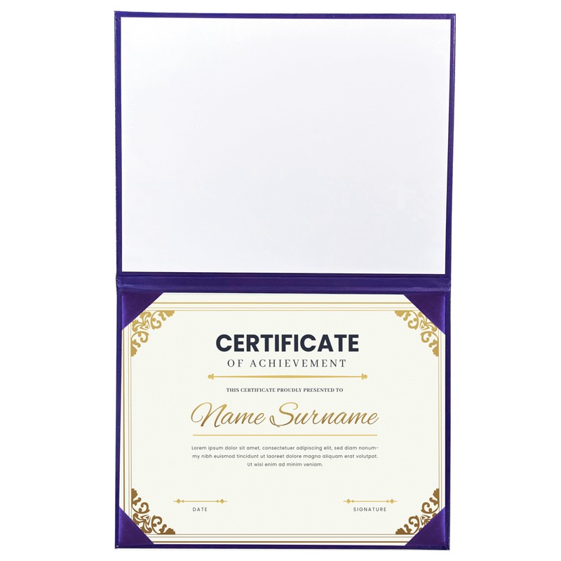 MyGradDay Smooth Diploma Holder Graduation Certificate Cover 8 1/2" x