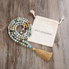 Yoga Necklace Jewellery Beads Long Tassel Necklace Jasper with 108