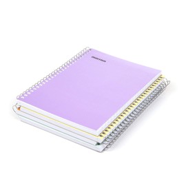 Mintra Office Small Spiral Notebooks (5x7 Side Spiral 4pk, Pastel)
