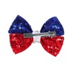 Red White Blue Hair Bow Clips for Baby Girls 4th