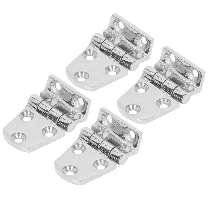 4 Pcs Boat Hinge Thickened 316 Stainless Steel Mirror Polished