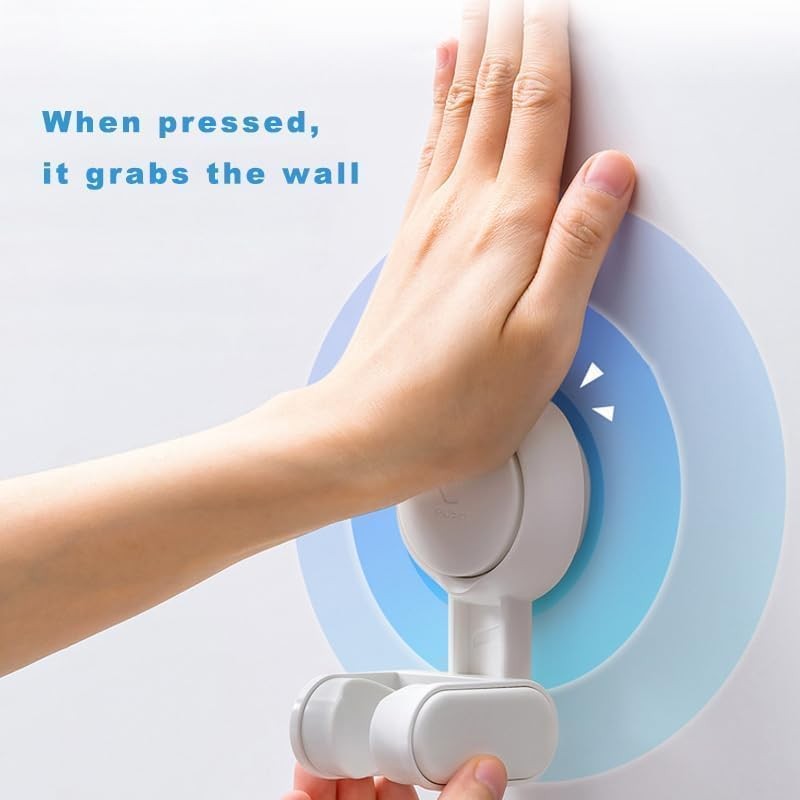 Wall Mounted Shower Head Holder, Universal Adjustable Replacement Hand Suction