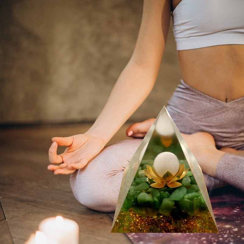 Orgonite Crystal Pyramid Crystal Chakra Amethyst Reiki Pyramid Health Pyramid