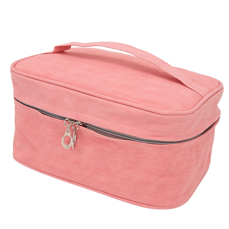 PU Leather Portable Makeup Bag Travel Handheld Detachable Waterproof Toiletry