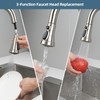iFealClear Kitchen Sink Faucet Head with 15 Adapters, 3-Mode Kitchen