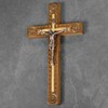 Asterom Hand Carved Crucifix Wall Cross for Home Decor -