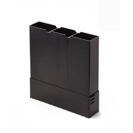 Cavity Vertical Extension Sleeve Easy-Trim, Black, 2 Brick Course Height, Telescopic Underfloor Vent Compatible Pack Quantity 1