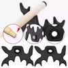 VGOL 4pcs Billiard Cue Holder with 9 Positions Black Snooker
