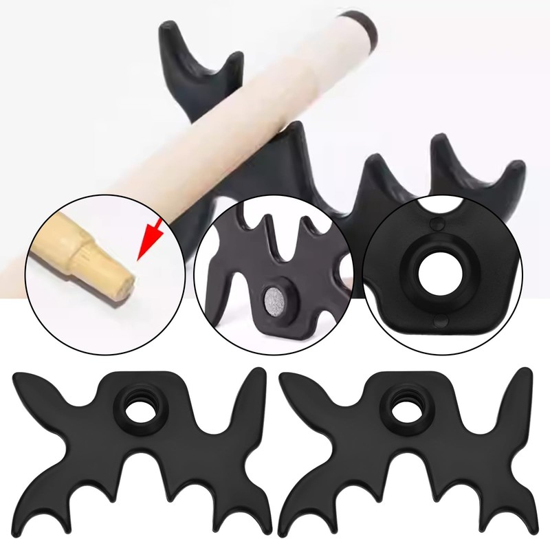 VGOL 4pcs Billiard Cue Holder with 9 Positions Black Snooker
