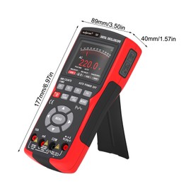 Oscilloscope Multimeter Handheld LCD Digital Multimeter & Oscillometer 2-in-1 Universal Meter Oscope Meter 9999 Counts 10MHz 48MSa/s Single Channel Measuring AC/DC Voltage & Current Resistance Capacitance Frequency Temperature Diode Continuity for Automo