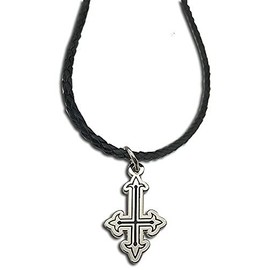 Great Eastern Entertainment x Hunter Chrollo Necklace, Silver & Black