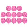 15Pcs Pink Rattan Decorative Balls for Diy Craft - Versatile
