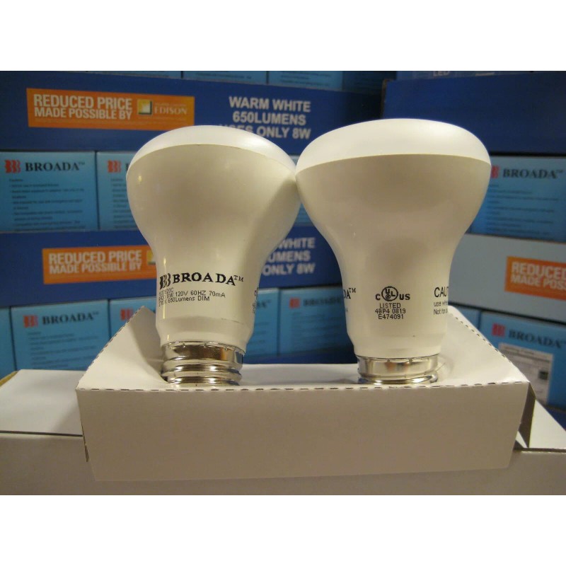 BROADA New 4 LED light Bulbs 8W Equivalent to 50W