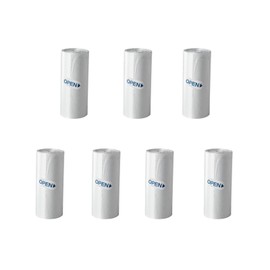 SUBEKYU Mini Trash Bags for Mini Trash Can, 105 Count / 7 Rolls White Trash Bags for Desktop Wastebasket of Various Sizes
