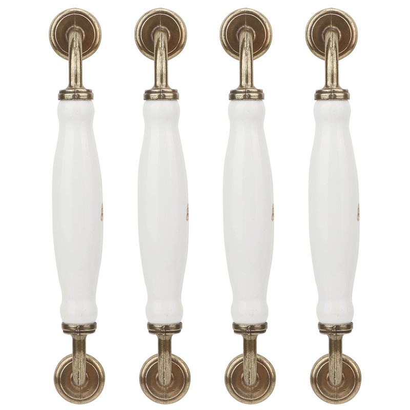 4 Sets Ceramic Handle European Style 160mm Hole Distance Cabinet