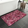 jajoaier Roses Flowers Wall Bathroom Rug Mat,Soft and Non Slip