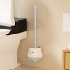 Penguin Toilet Brush Set for Bathroom Cleaning – Wall-Mounted Long