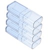 KONTONTY 4pcs Cotton Swabs Holder Storage Box Portable Organiser for