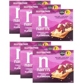 Nairn's Gluten Free Caramelised Onion Flatbreads 150g (Pack of 6)