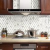 STICKGOO 10 Sheets Peel and Stick Backsplash Tile, Polished Carrara