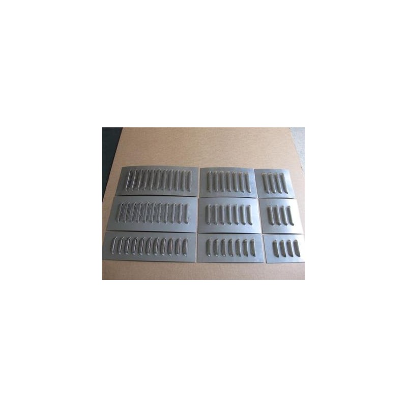 RodLouvers Pair of Aluminum Straight 5” 7 Louvered Panels
