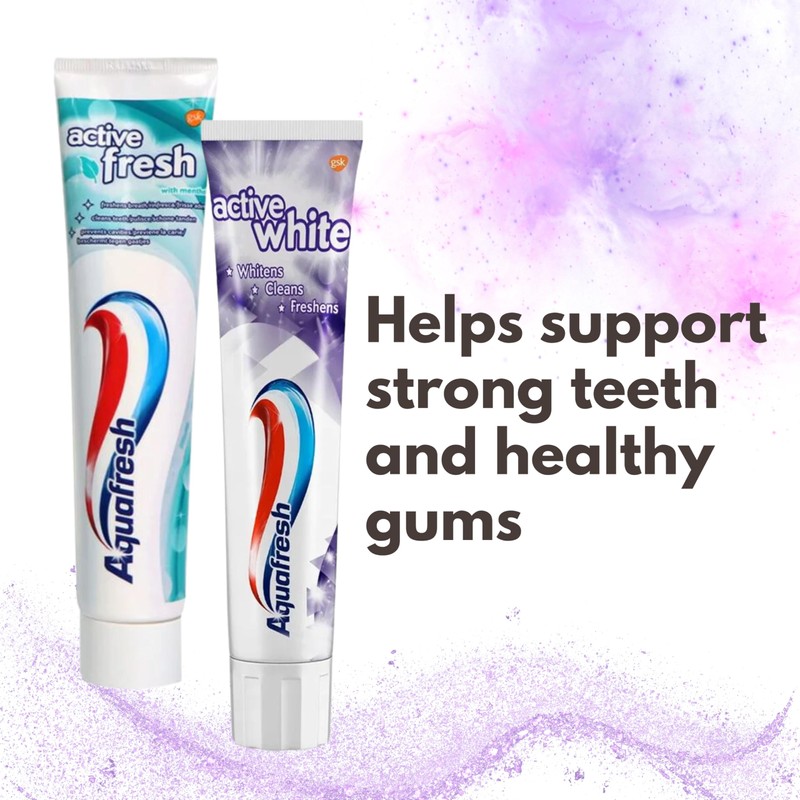 Home & Hatch Toothpaste Bundle: Includes 2 Packs of Aquafresh