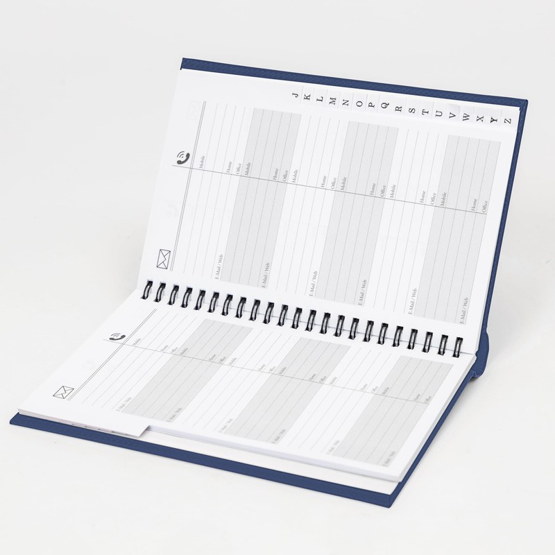 Telephone Address Book A-Z Index Hard Back Cover A5 Address