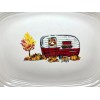 Fiesta Fall Thanksgiving White Camper Trailer Pumpkin Harvest Serving Platter