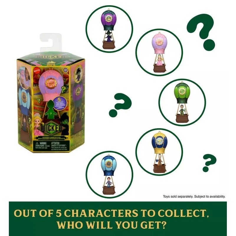 Mattel Wizard of Oz Wicked Movie Ozian Balloons Reveal Pack