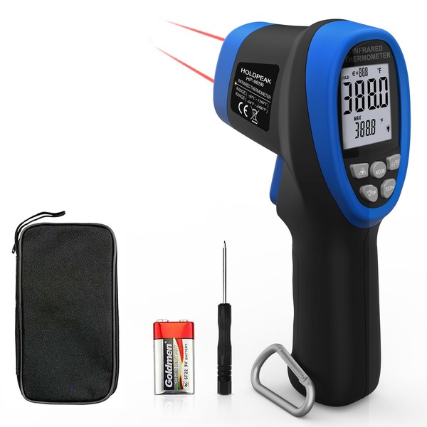 Infrared Thermometer, IR Digital Laser Temperature Meter -50 to 1360°C