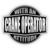 Unbranded 3pcs - Crane Operator With Attitude Funny Hard Hat Stickers Helmet Decals
